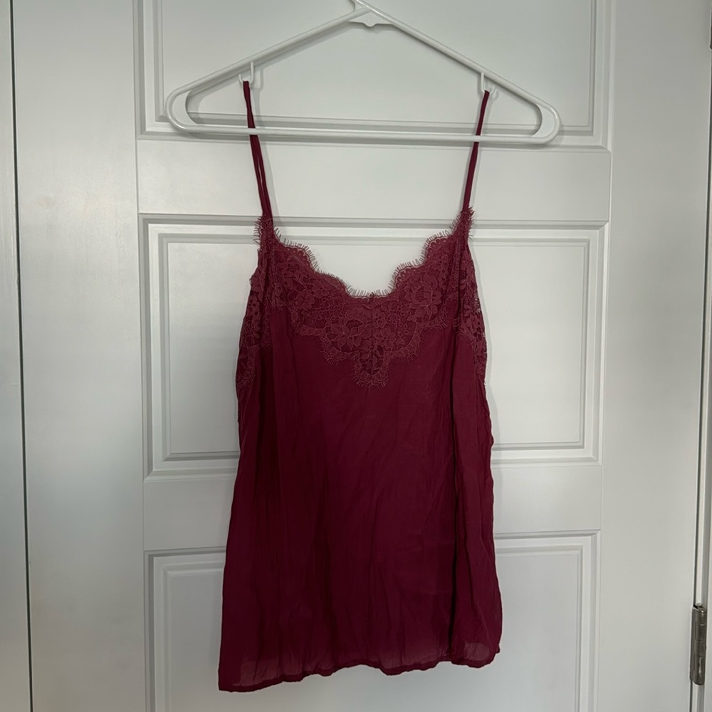 Abercrombie and finch lace camisole, pink small top